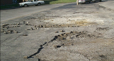 Deficiencies in Site: Parking Lots/Driveways and Roads