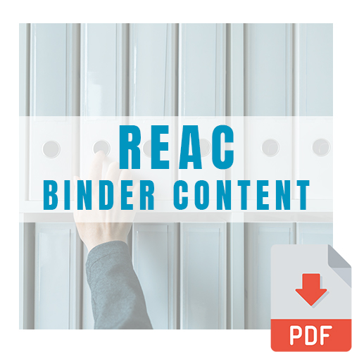 HUD REAC Binder Content